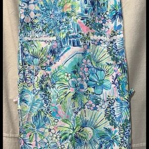 Vibrant Tropical Lily Pulitzer Floral maxi